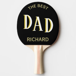 Bästa Pappa 2-Färg första Namn Pingisracket