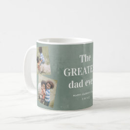 Bästa pappa 3 fotokollage Fars dag Kaffemugg
