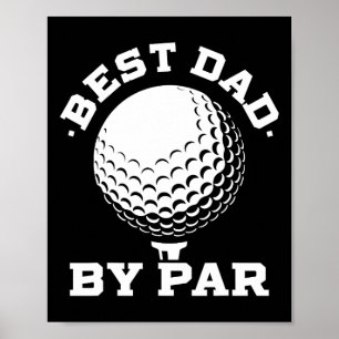 Bästa pappa 4 rolig fadersdag golf pappa golfälska poster