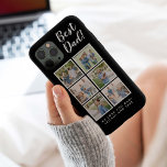 Bästa Pappa! 6 Fotokollage Modern Black<br><div class="desc">Bästa pappa-skriptteckensnitt med sex familjefärger tillsammans med ett anpassningsbar för ditt nummer 1 Pappa.</div>