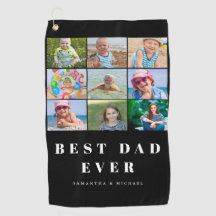 Bästa Pappa 9-fotokollage Namn