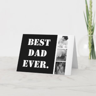 BÄSTA PAPPA ALLA Family Photo Collage Fars dag Kort