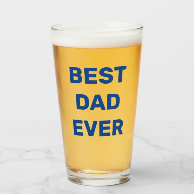 Bästa Pappa Alltid öl pint glas (Framsida fylld)