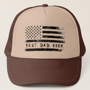 Bästa Pappa-amerikanska Flagga-gåva Keps