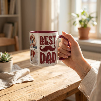 Bästa pappa anpassad bild fadersdagspresent till p mugg