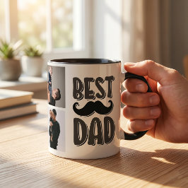 Bästa pappa anpassad foto fadersdagspresent För pa Mugg