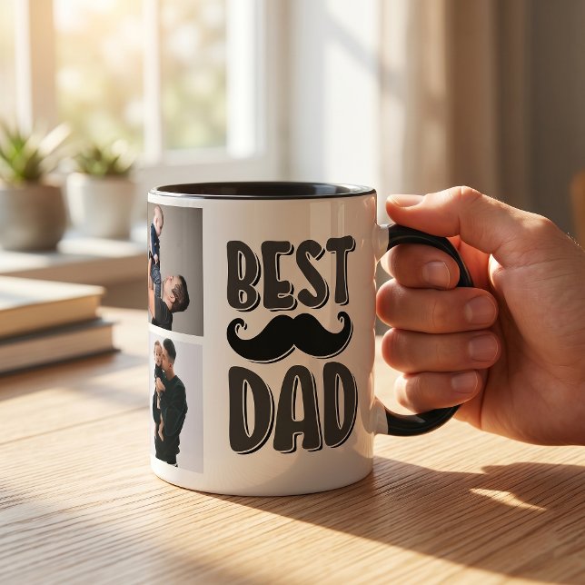Bästa pappa anpassad foto fadersdagspresent För pa Mugg (Skapare uppladdad)
