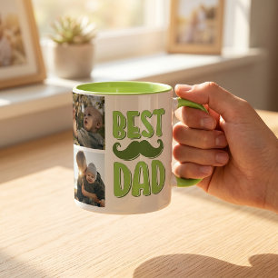 Bästa pappa anpassad foto fadersdagspresent till p mugg