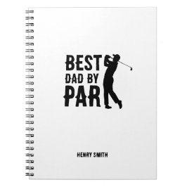 Bästa pappa av Par Golf Fars dag Pappa present Anteckningsbok