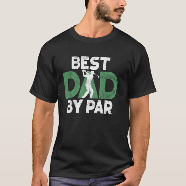 Bästa pappa av Par Golf Pappa T Shirt (Framsida)