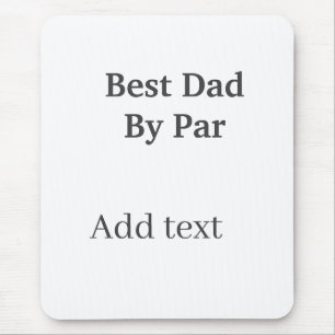 Bästa pappa av par grå svart fars dag namnsimple musmatta