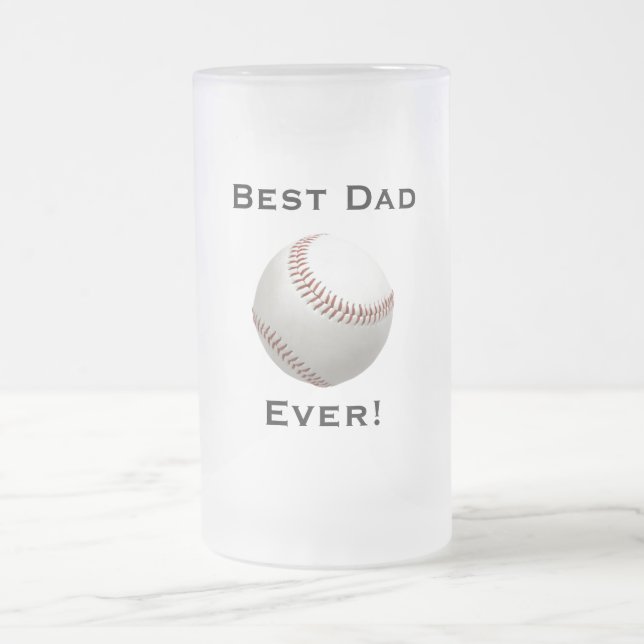 Bästa Pappa baseball-blåst mugg (Center)
