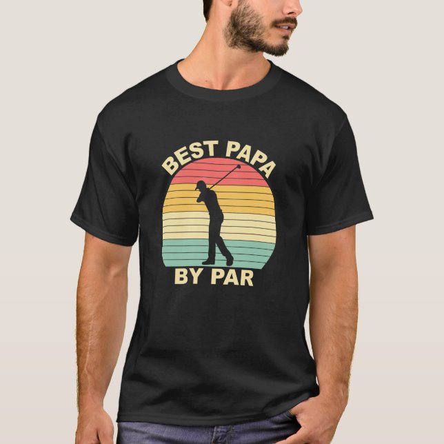 Bästa Pappa By Par - Golfande T Shirt (Framsida)