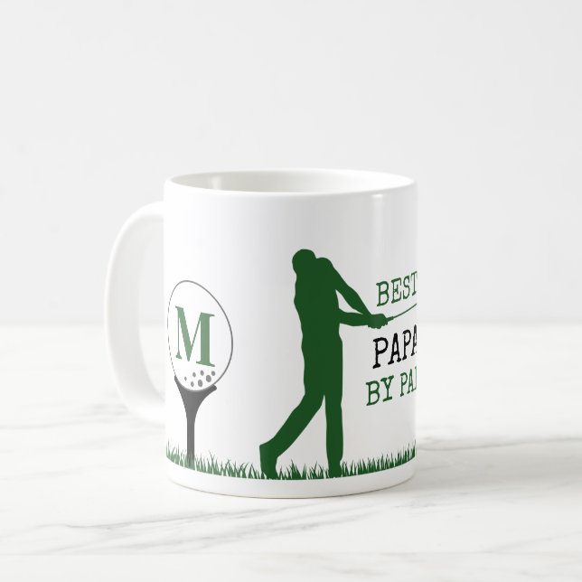 BÄSTA PAPPA BY PAR Monogram Golfare Kaffemugge Kaffemugg (Framsida vänster)