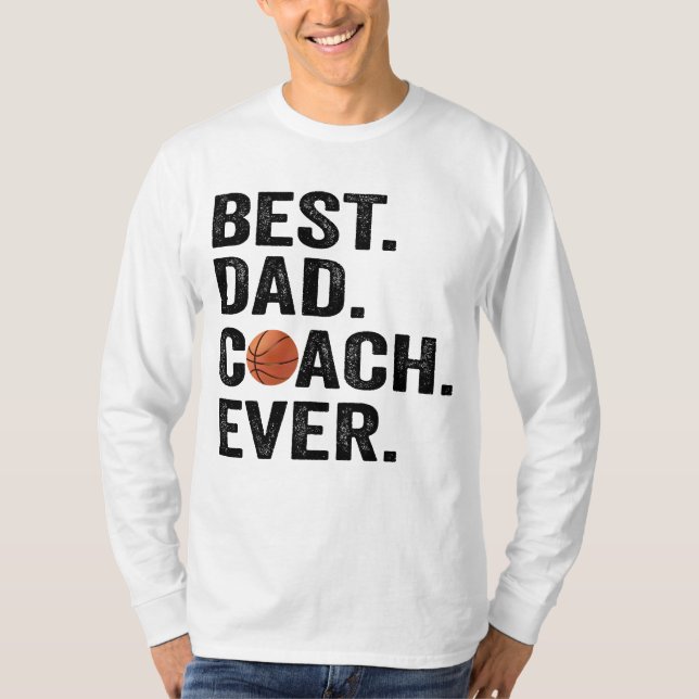Bästa Pappa-coach någonsin Far-sportgåva T Shirt (Framsida)