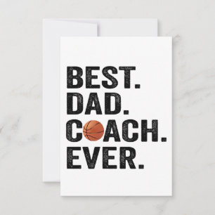 Bästa Pappa-coach någonsin Far-sportgåva Tack Kort