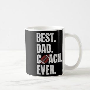 Bästa Pappa-coach någonsin funny Football Tee L. Kaffemugg