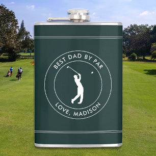 Bästa Pappa efter Anpassningsbar Golfer Namn Perso Fickplunta