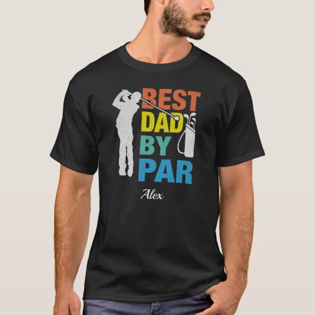 Bästa Pappa efter eget namn Fars dag T Shirt (Framsida)