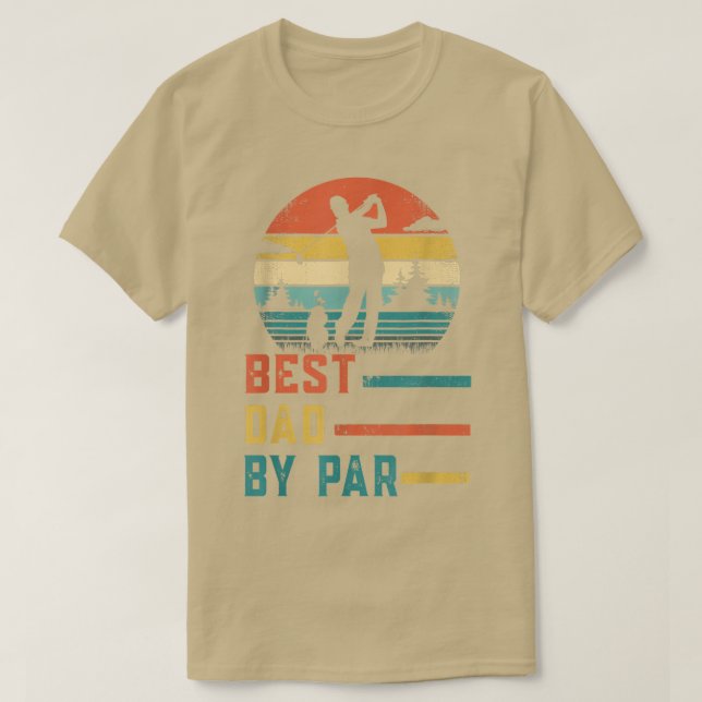 Bästa Pappa efter Fars dag Gift-pappa Golf Älskare T Shirt (Design framsida)