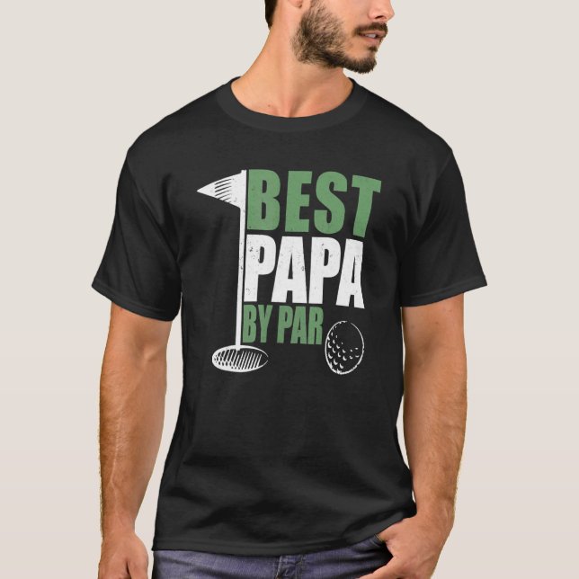 Bästa Pappa efter Fars dag Golf Pappa Grandpa 1 T Shirt (Framsida)