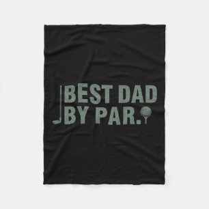 Bästa Pappa efter Fars dag Golfing Birthday Gift Fleecefilt