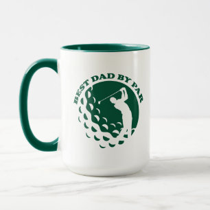 Bästa Pappa efter modern golfplatta Mugg
