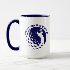 Bästa Pappa efter modern golfplatta Mugg