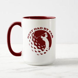 Bästa Pappa efter modern golfplatta Mugg