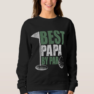 Bästa Pappa efter Par Fars dag Golf Gift Grandpa T Shirt
