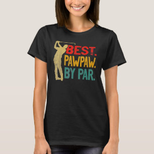 Bästa Pappa efter Par Fars dag Golf Gift Grandpa T Shirt