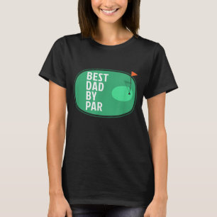 Bästa Pappa efter Par Funny Golf Fars dag Golfer T Shirt