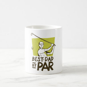 Bästa pappa efter par-gåva till Golf fläkt Kaffemugg