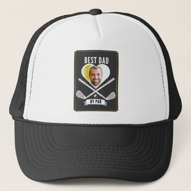 Bästa Pappa efter Par Golf Älskare Fars dag Funny Keps (Framsida)