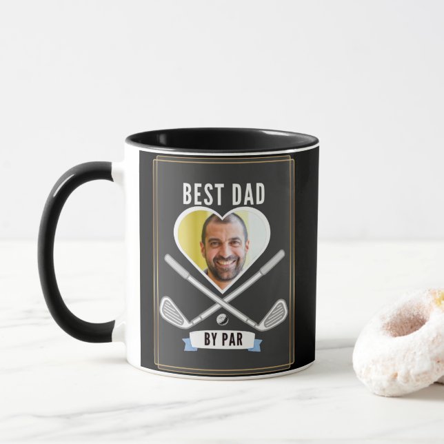 Bästa Pappa efter Par Golf Älskare Fars dag Funny Mugg (Med munk)