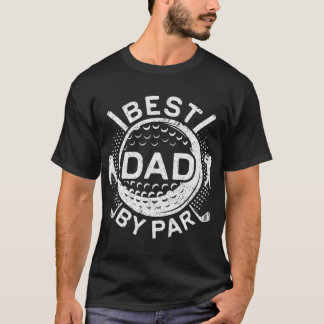 Bästa Pappa efter Par Golf Älskare Fars dag Gift T Shirt