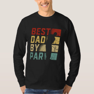 Bästa Pappa efter Par Golf Älskare Gift Funny Fars T Shirt