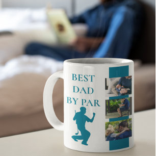 Bästa Pappa efter Par Golf Coffee Mugg