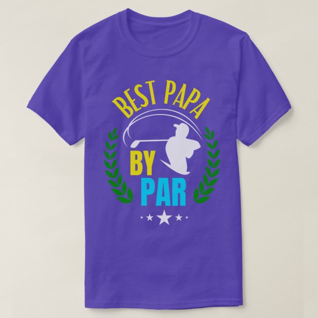 Bästa Pappa efter Par Golf Far Golfing Pappa T Shirt (Design framsida)