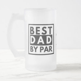 Bästa Pappa efter Par Golf Fars dag Frostat Ölglas