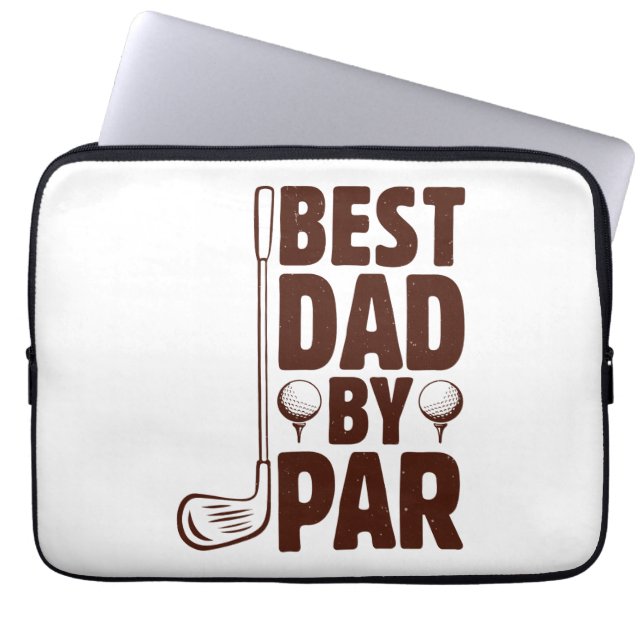 Bästa Pappa efter Par Golf Pappa Laptop Fodral (Framsidan)