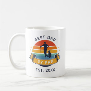 Bästa Pappa efter Par Golfing Fars dag Golfer Anpa Kaffemugg