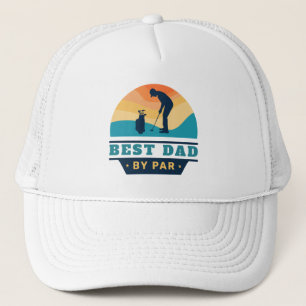 Bästa Pappa efter Par Retro Fars dag Golf Älskare Keps