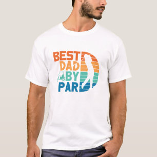 Bästa Pappa efter Par Retro Golf T Shirt