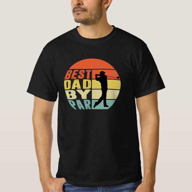 Bästa Pappa efter Par Shirt Funny Golfing Fars dag T (Framsida)