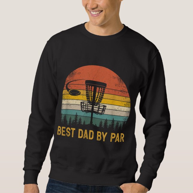 Bästa Pappa efter paragraf Golf Pappa Fars dag Lång Ärmad Tröja (Framsida)