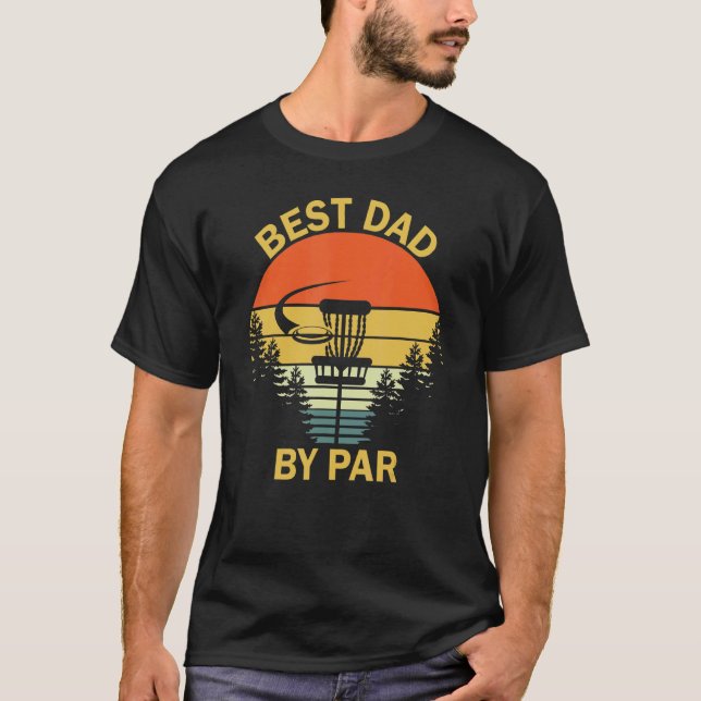 Bästa Pappa efter parardisk golf Pappa T Shirt (Framsida)