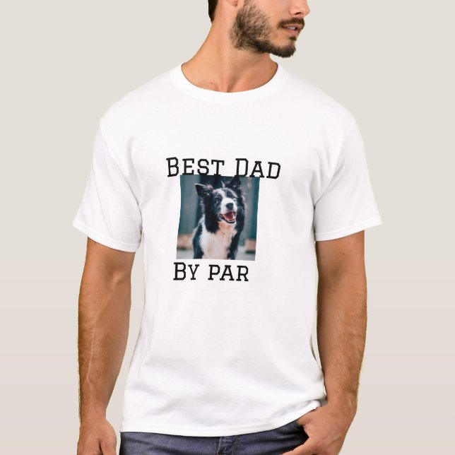 Bästa pappa efter paret hund.. ...plocka modern bi t shirt (Framsida)