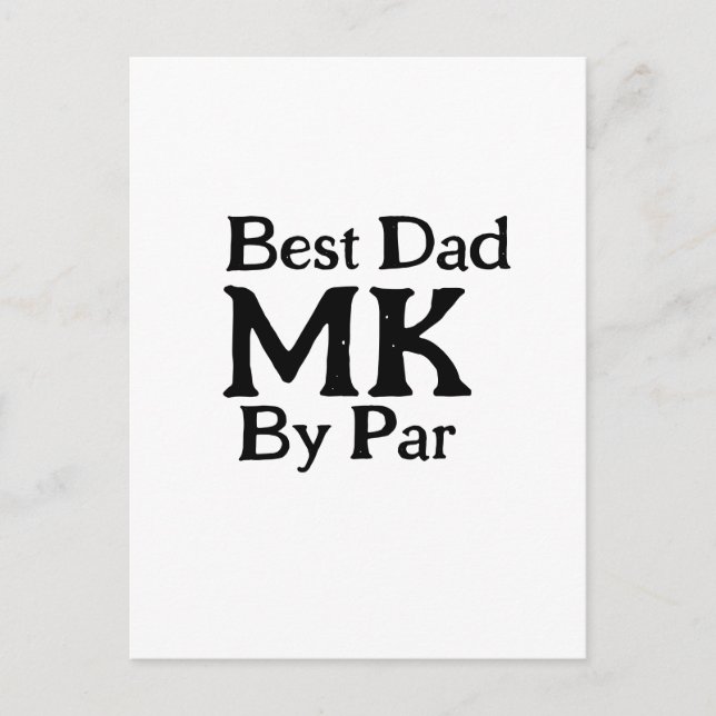 Bästa pappa efter pariogram fars dag enkel rosti vykort (Framsida)