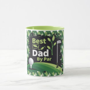 Bästa Pappa-efter-pars-golfdesign Mugg